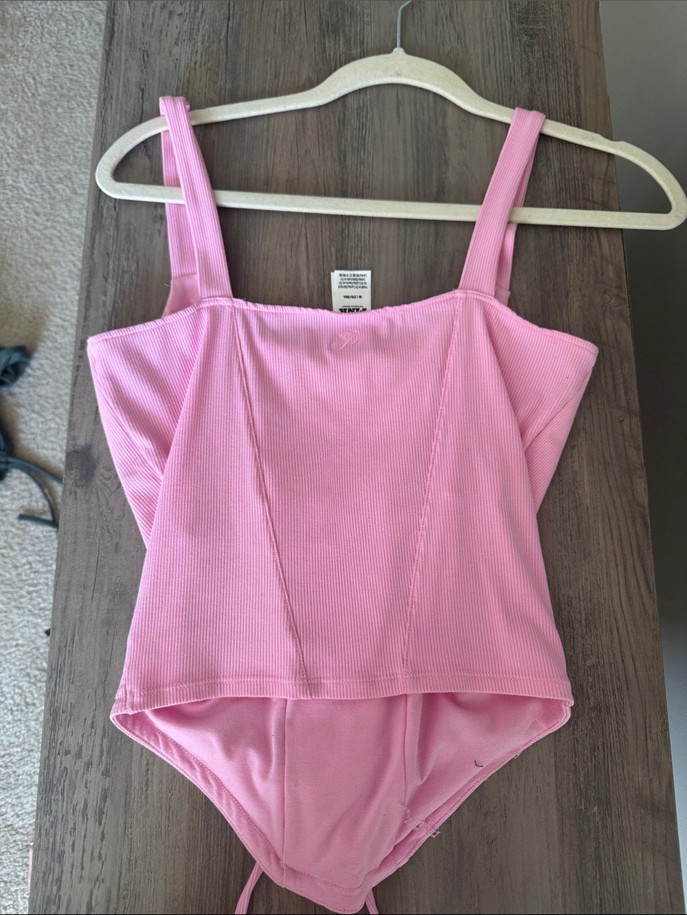 Pink Women’s Lace-Up Top - Picture 3 of 3